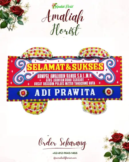 Papan Bunga Ucapan Selamat Pampang